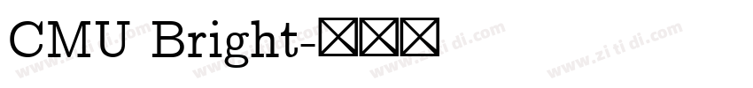 CMU Bright字体转换